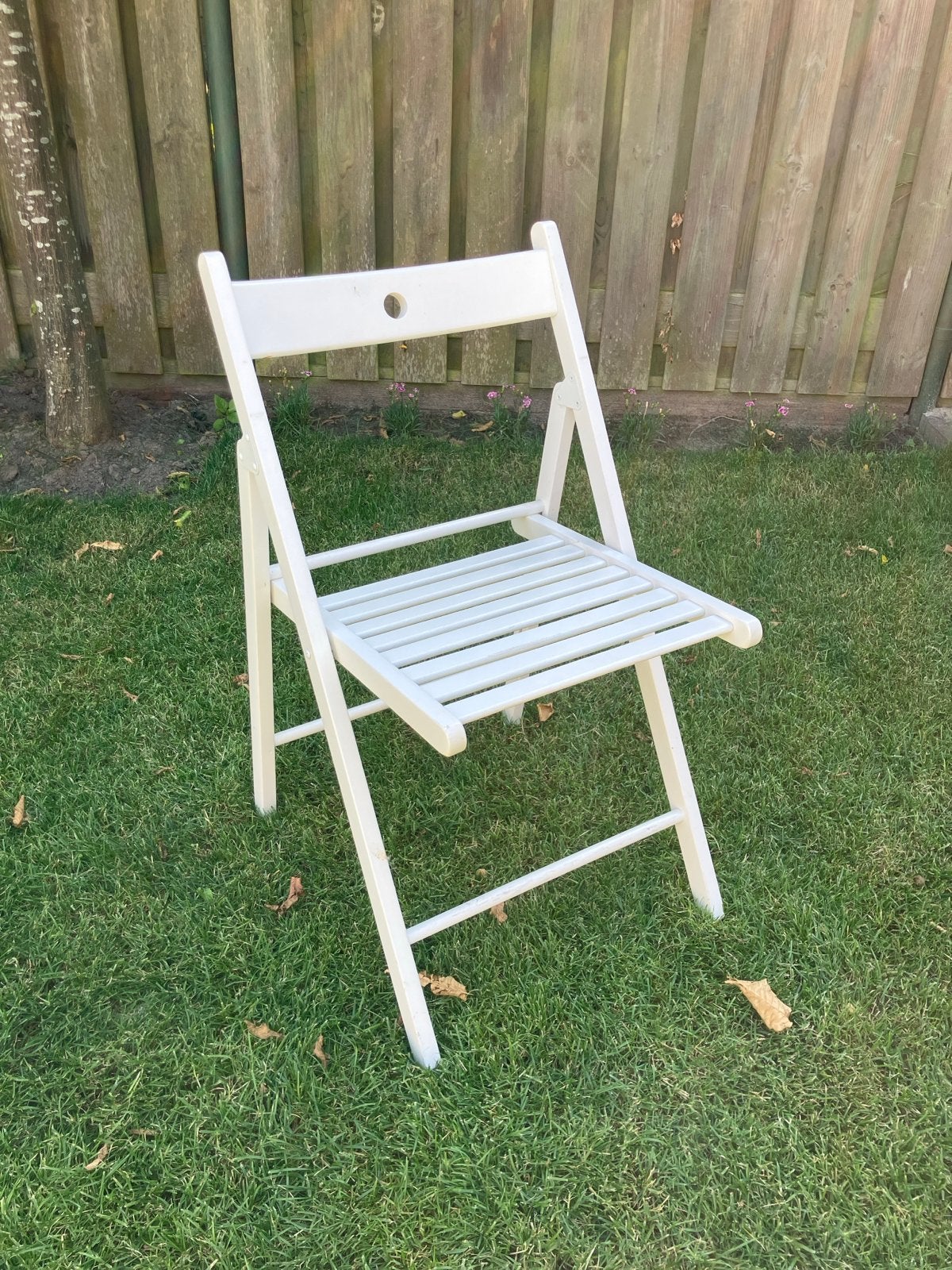 IKEA TERJE Klapstoel Wit - Handig en Compact, Ophalen, Gebruikt, Wit, Eén