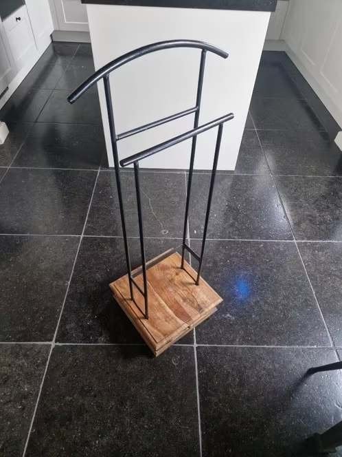 Dressboy Teak en Metaal met Lade, Zo goed als nieuw, Minder dan 100 cm, Hout, Ophalen