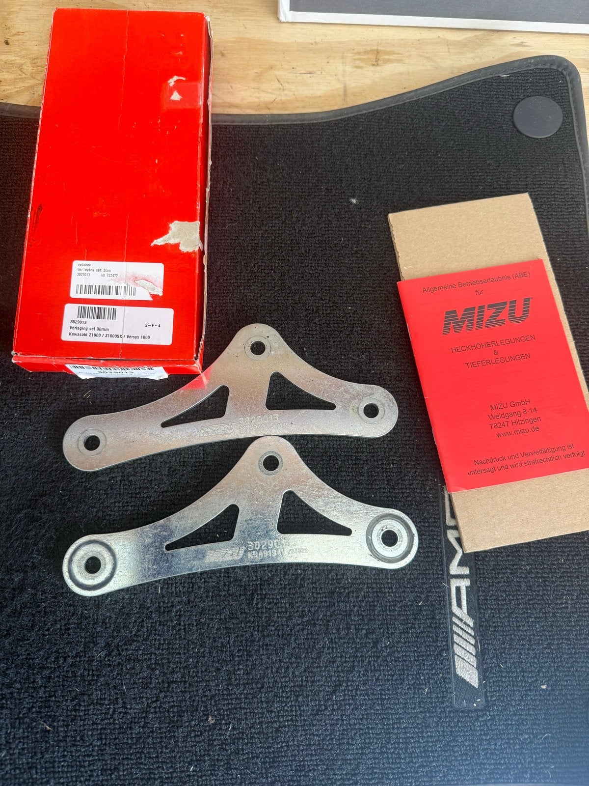 Mizu Verlagingsset 30mm Kawasaki Z1000/Versys 1000, Ophalen of Verzenden, Nieuw