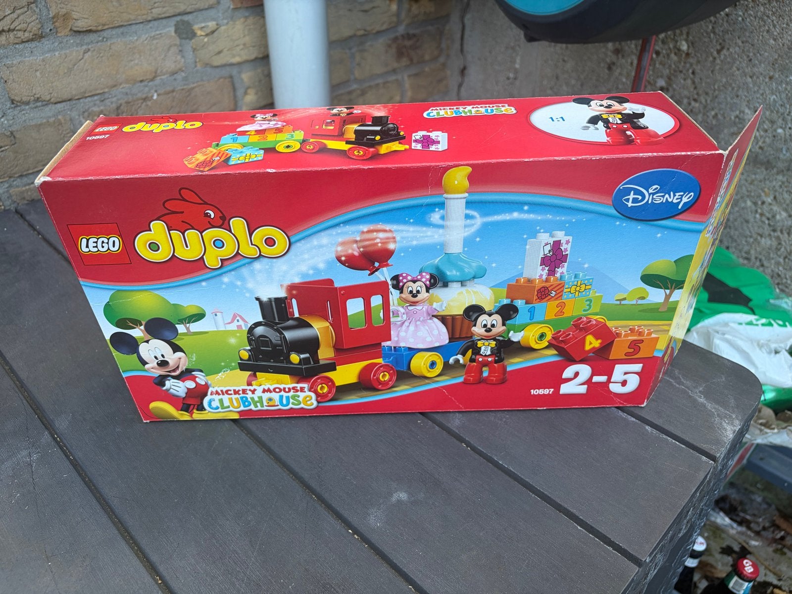 Lego Duplo Mickey Mouse Clubhouse Verjaardagstrein 10597, Ophalen of Verzenden, Zo goed als nieuw, Compleet, Complete set