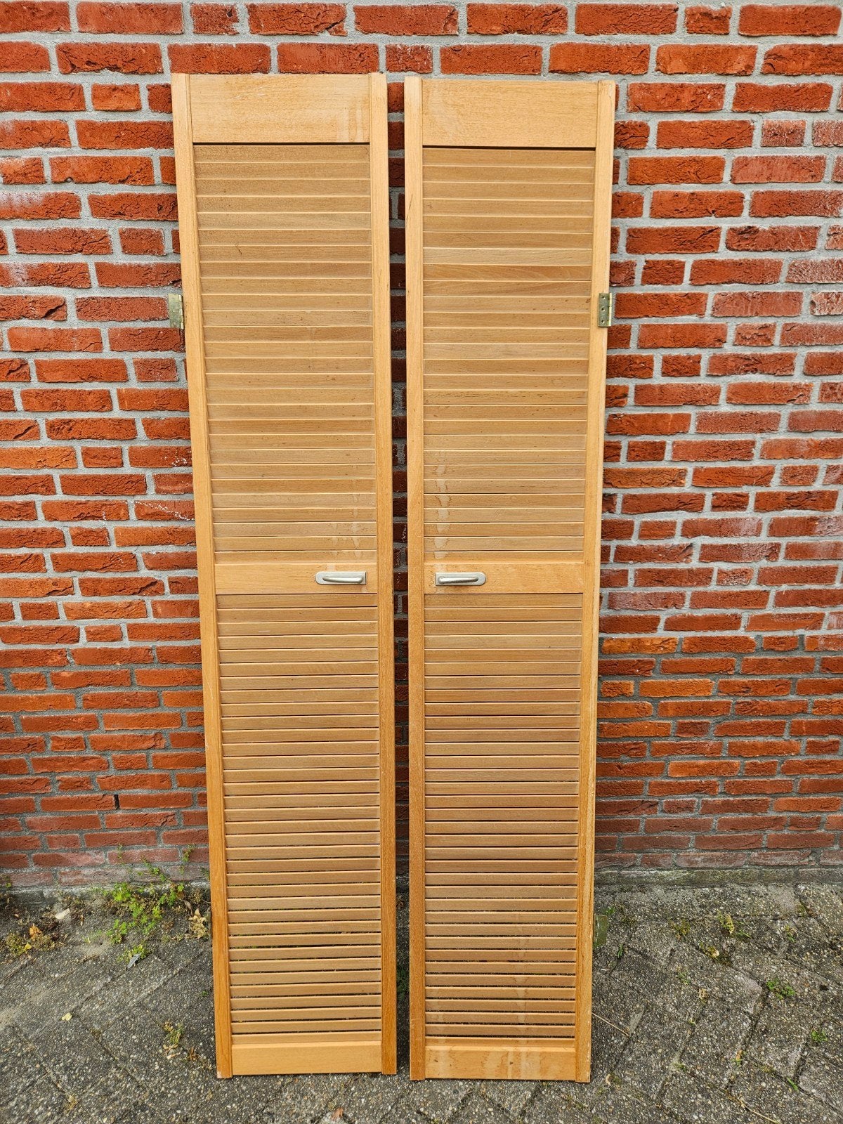 Louvre houten deurtjes, Ophalen, Minder dan 80 cm, Binnendeur, Minder dan 200 cm