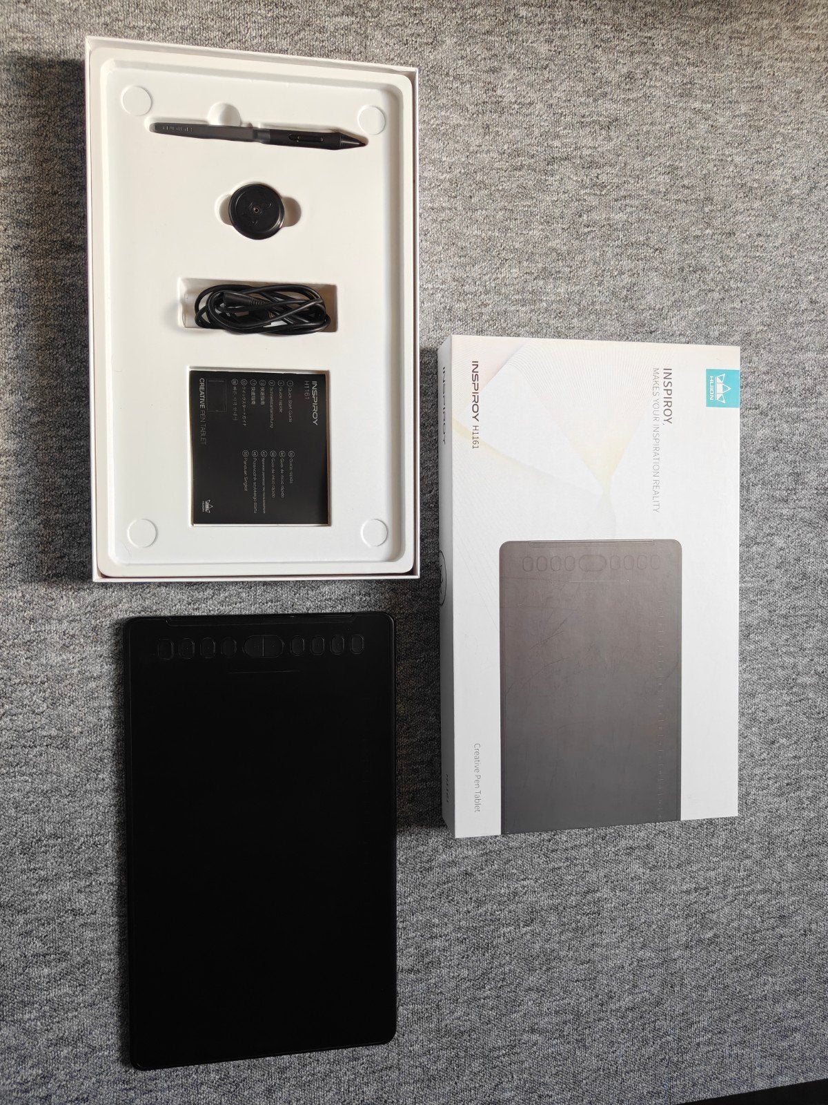 Huion Inspiroy H1161 Creative Pen Tablet, Computers en Software, Ophalen, Zo goed als nieuw, Bedraad, Huion
