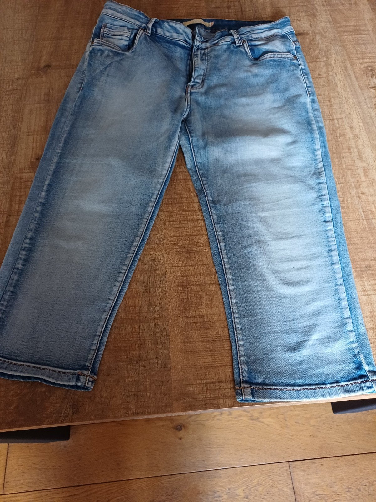 dames jeans  7/8 merk:Noisy jeans stretch  mt 44, Ophalen, Blauw, Maat 42/44 (L), Zo goed als nieuw