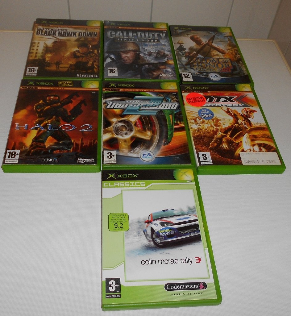 Xbox games / spelen in originele cases + boekjes 7 stuks., Gebruikt, Overige genres, Eén computer, Ophalen of Verzenden
