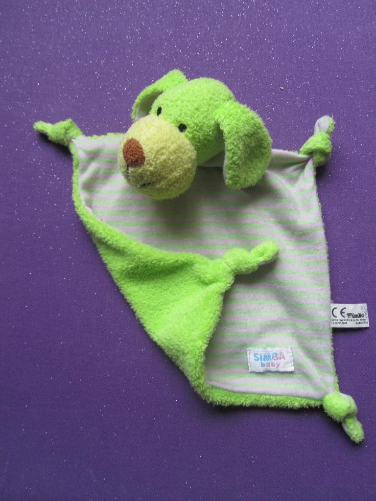 SIMBA TOYS Knuffel HOND **Als Nieuw**, Groen, Hond, Ophalen of Verzenden, Met label
