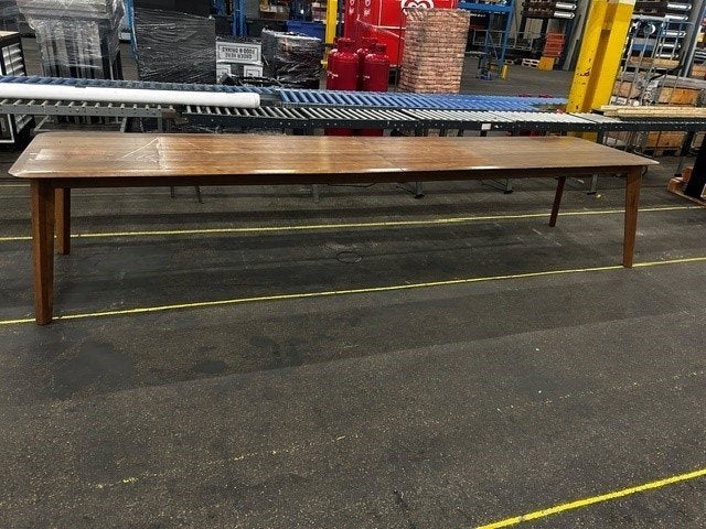 vergadertafel, Ophalen, Gebruikt, Teakhout, 50 tot 100 cm