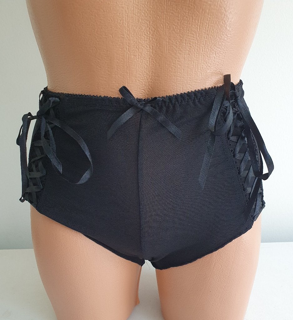 Zwart doorzichtig hoge slip maat S NIEUW, Ophalen of Verzenden, Zwart, Slip