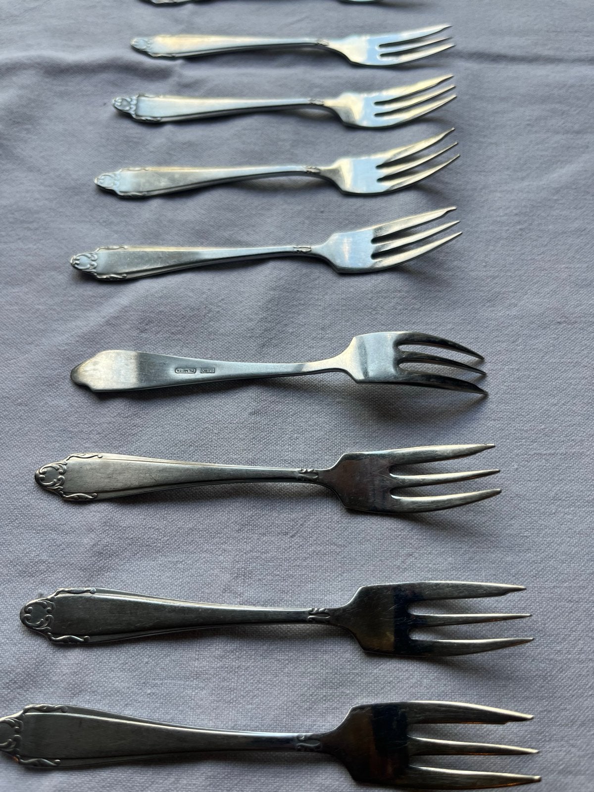 Gero Zilmeta 763 gebaksvorkjes - 24 Stuks (1930-1960), Antiek en Kunst, Ophalen of Verzenden
