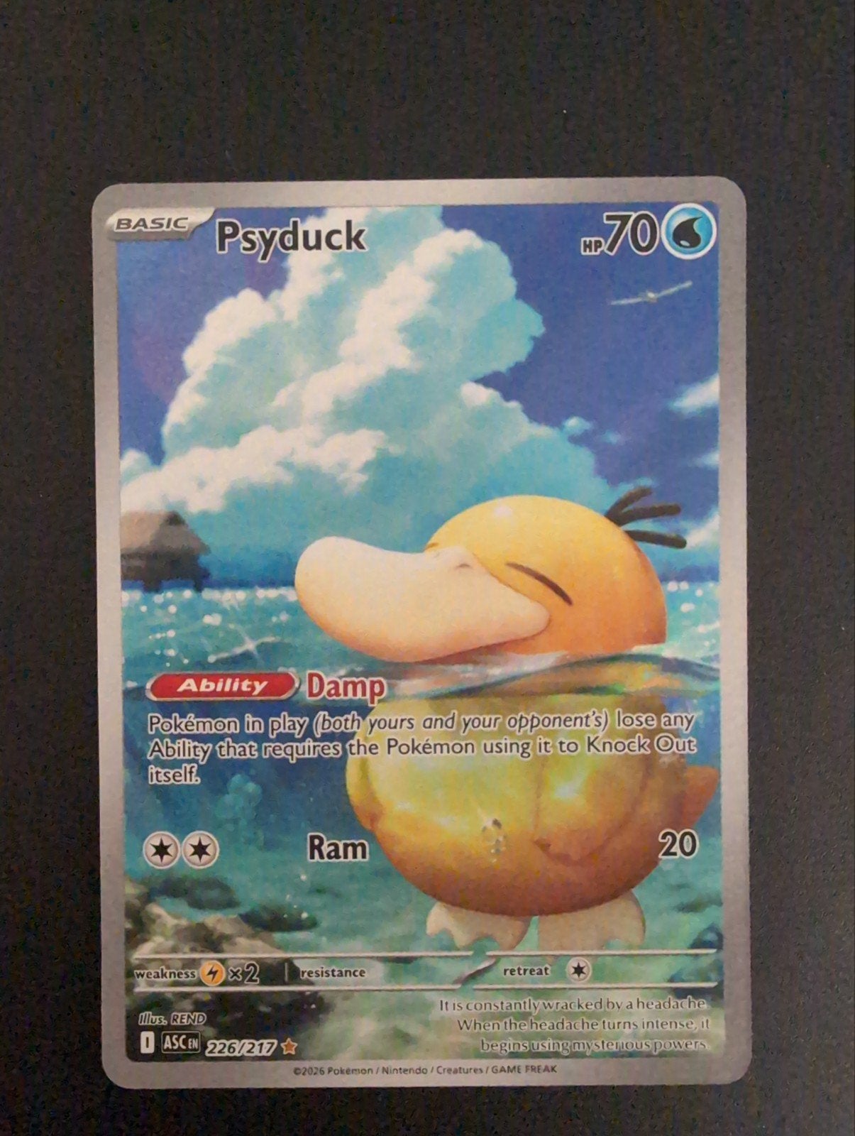 Pokemon Kaart Psyduck (ASC 226), Ophalen of Verzenden, Zo goed als nieuw