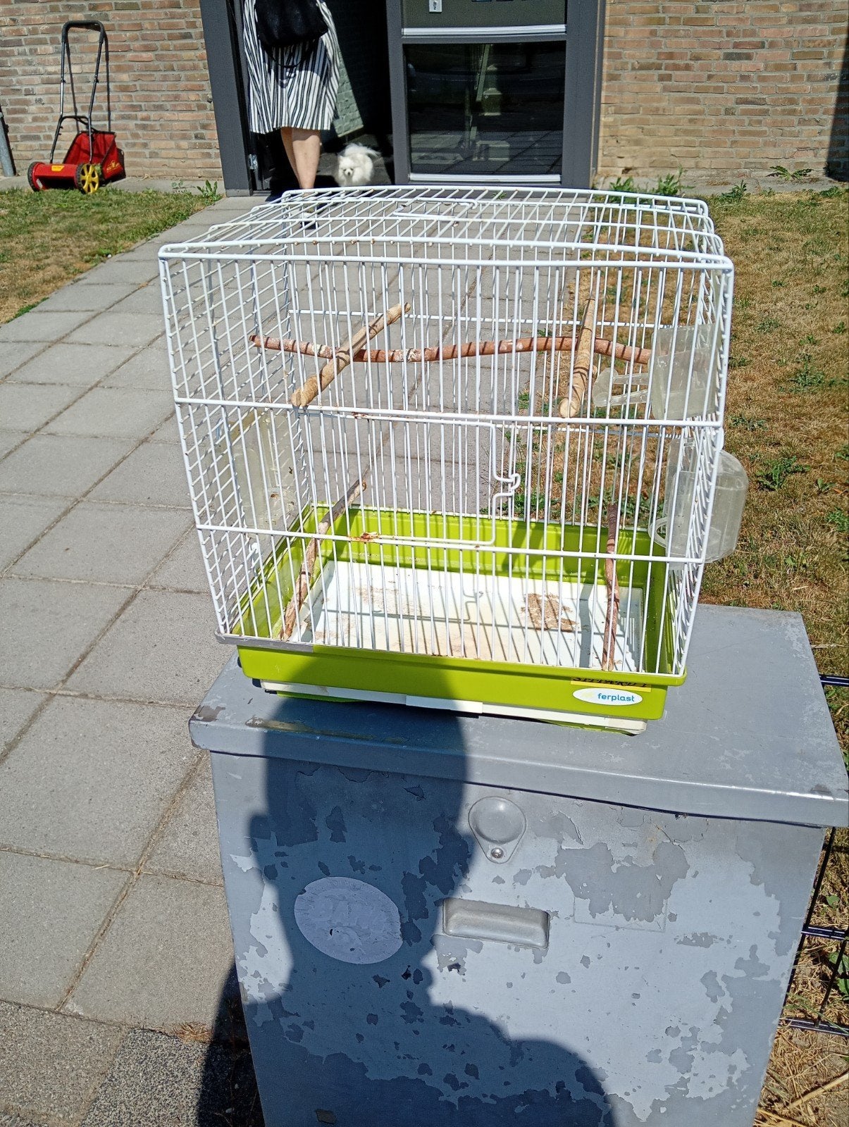 vogelkooi klein, Ophalen, Gebruikt, Metaal, Vogelkooi