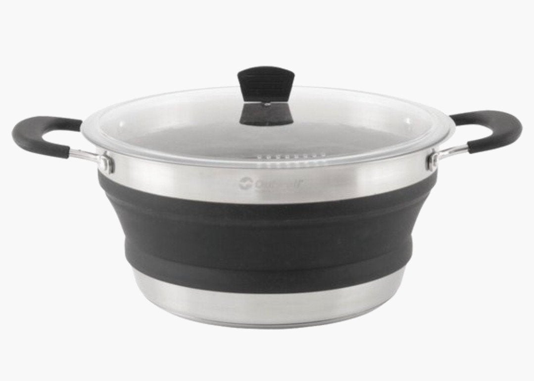 Outwell Collaps Pot - Opvouwbare Kookpan met Deksel, Ophalen, Met deksel, Zo goed als nieuw, Rvs