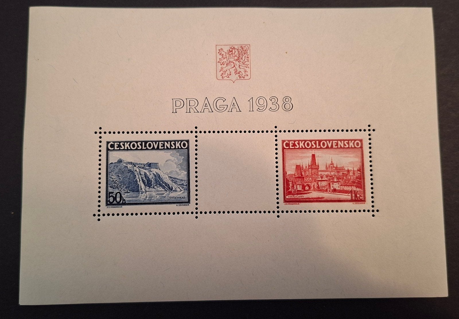 Blok Praga 1938. Tsjechoslovakije, Ophalen of Verzenden, Overige landen