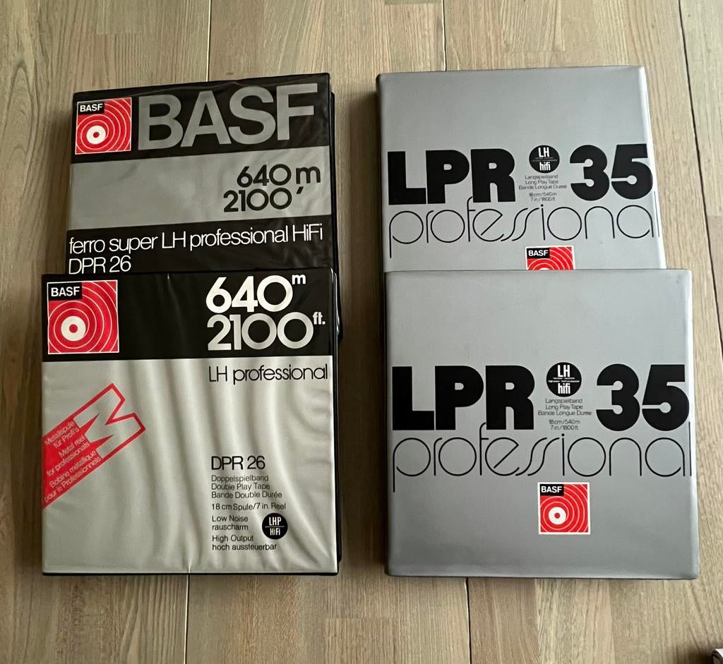 BASF, PHILIPS en SCOTCH LH professional HiFi banden, Ophalen of Verzenden