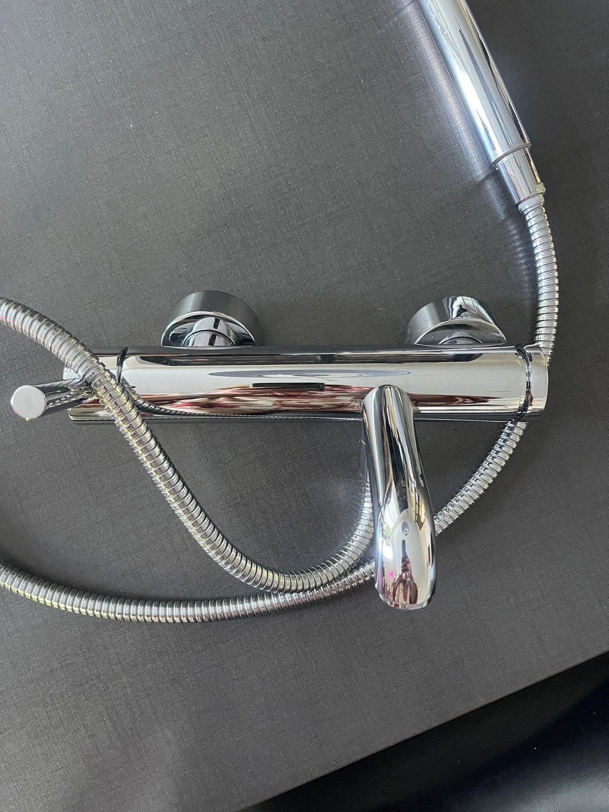 DOrnbach chromen badkraan  met handdouche., Ophalen of Verzenden, Gebruikt, Chroom, Bad