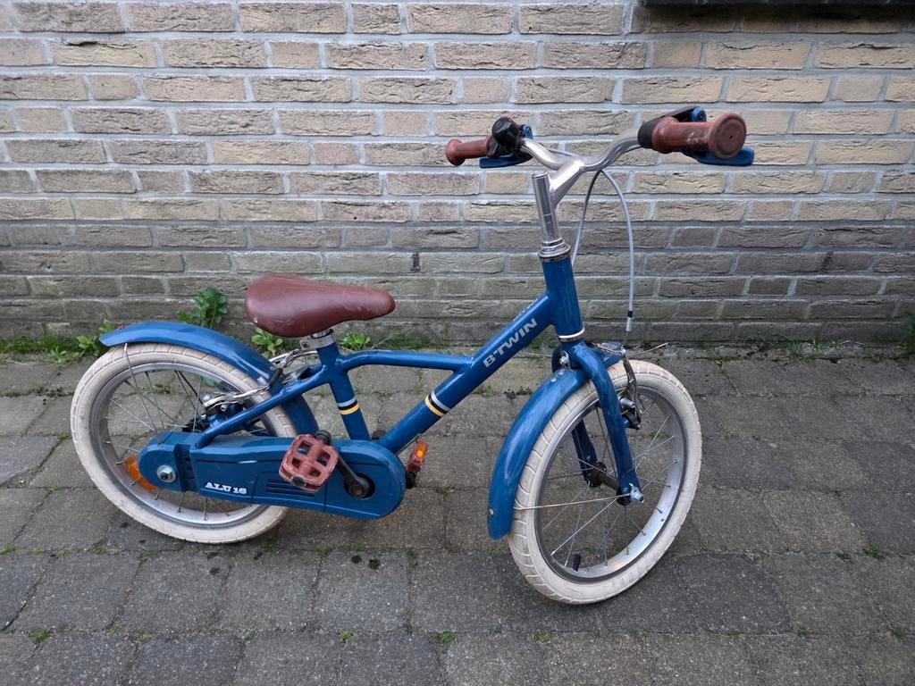 Kinderfiets lichtgewicht 16 inch, Ophalen, Zo goed als nieuw, 16 tot 20 inch, Btwin Decathlon