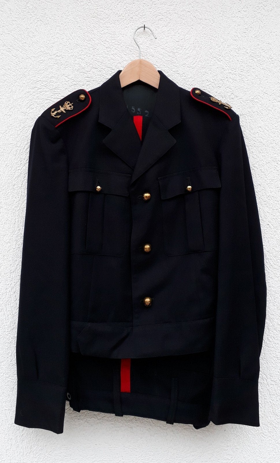 Blauwe buis Korps Mariniers, Verzamelen, Militaria | Algemeen, Verzenden, Marine, Nederland, Kleding of Schoenen