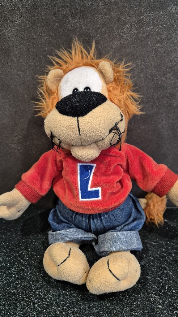 Loeki de Leeuw knuffel Basis Rood, 32cm. (b) 5A13, Tweedehands verkoop, Tweedehands verkoop, Gebruikt, Overige typen