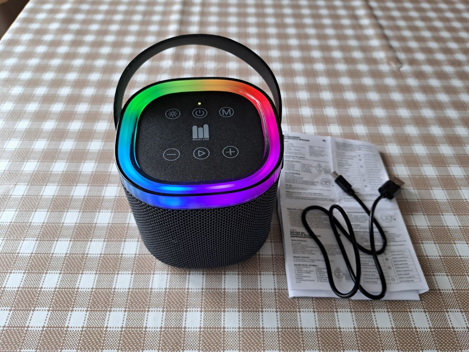 Roseland RS-720 bluetooth speaker. Zwart. 10W. Nieuwstaat., Overige typen, Zo goed als nieuw, Minder dan 60 watt, Ophalen