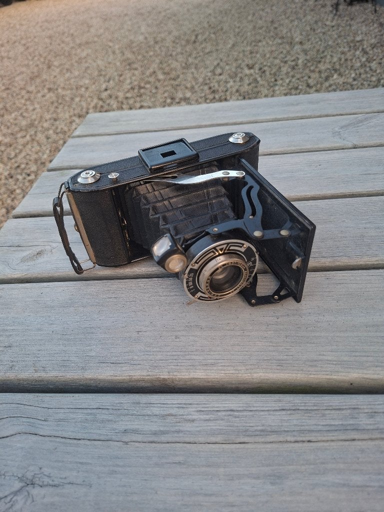 Oude Duitse Wirgin Klapcamera uit ca. 1935 (120 film), Verzamelen, Ophalen, Voor 1940, Fototoestel