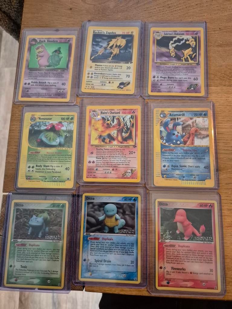 Pokémon kaarten vintage collectie, Ophalen of Verzenden, Zo goed als nieuw, Meerdere kaarten