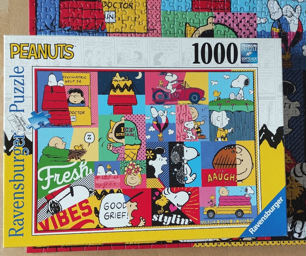 mooie Ravensburger PEANUTS Snoopy legpuzzel 1500 stukjes, Ophalen of Verzenden, 500 t/m 1500 stukjes, Zo goed als nieuw, Legpuzzel