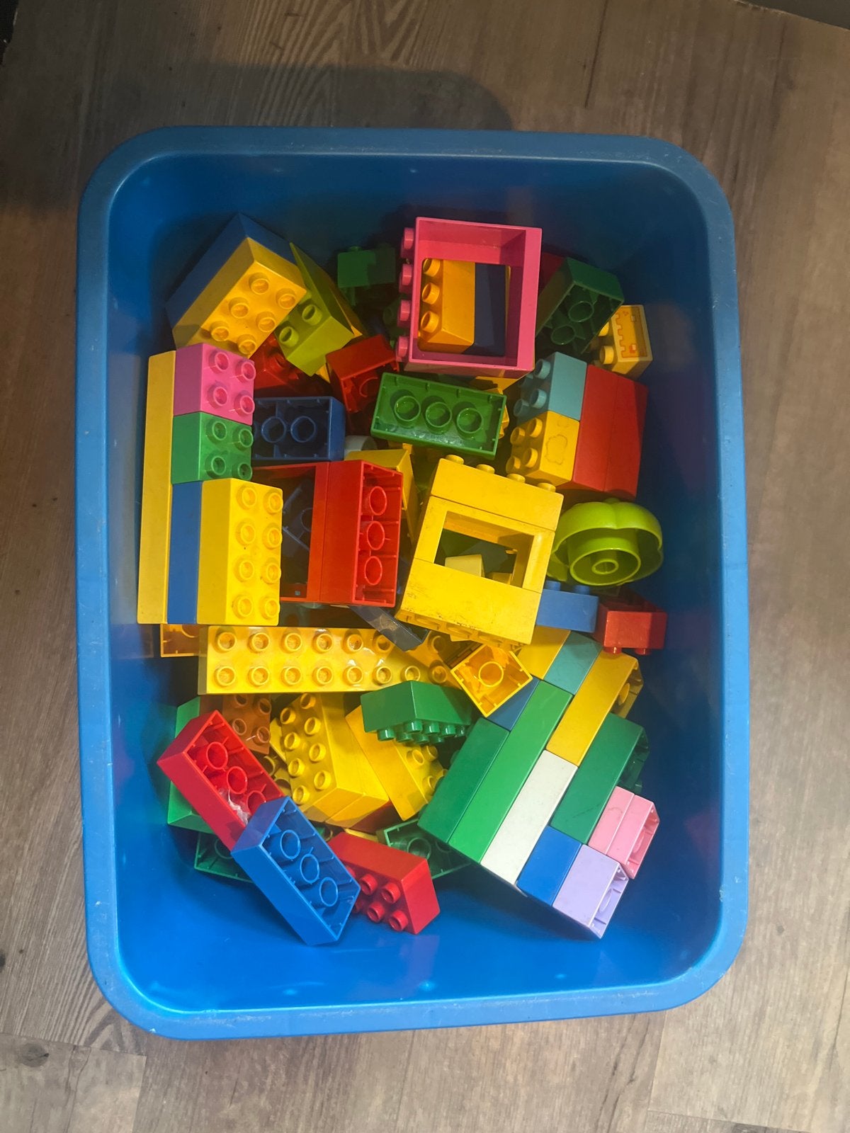 Grote bak vol Duplo blokken, Ophalen, Gebruikt, Losse stenen, Duplo
