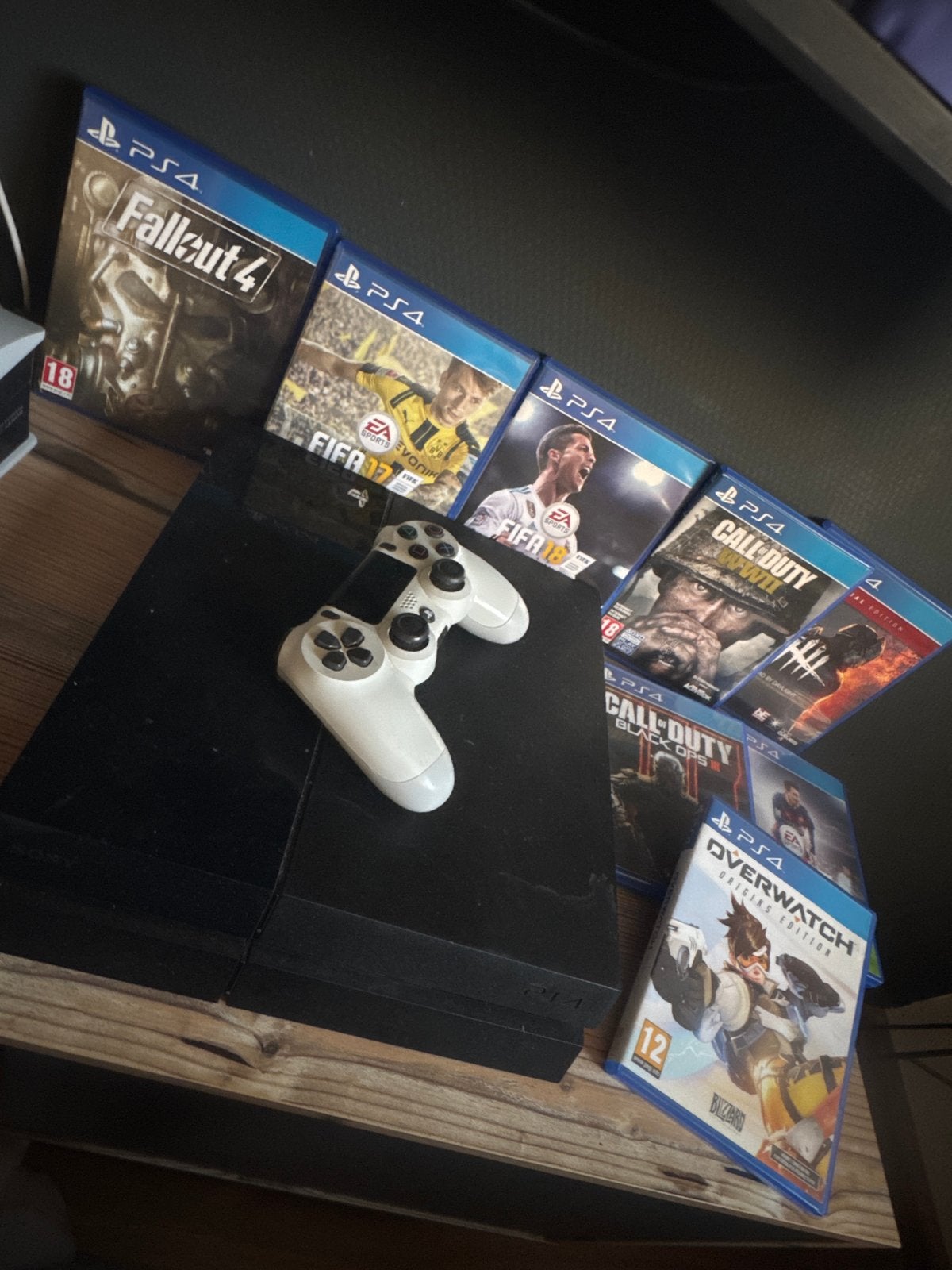 Playstation 4 incl. Controlle + 8 Games, Ophalen, Met 1 controller, Original, 500 GB