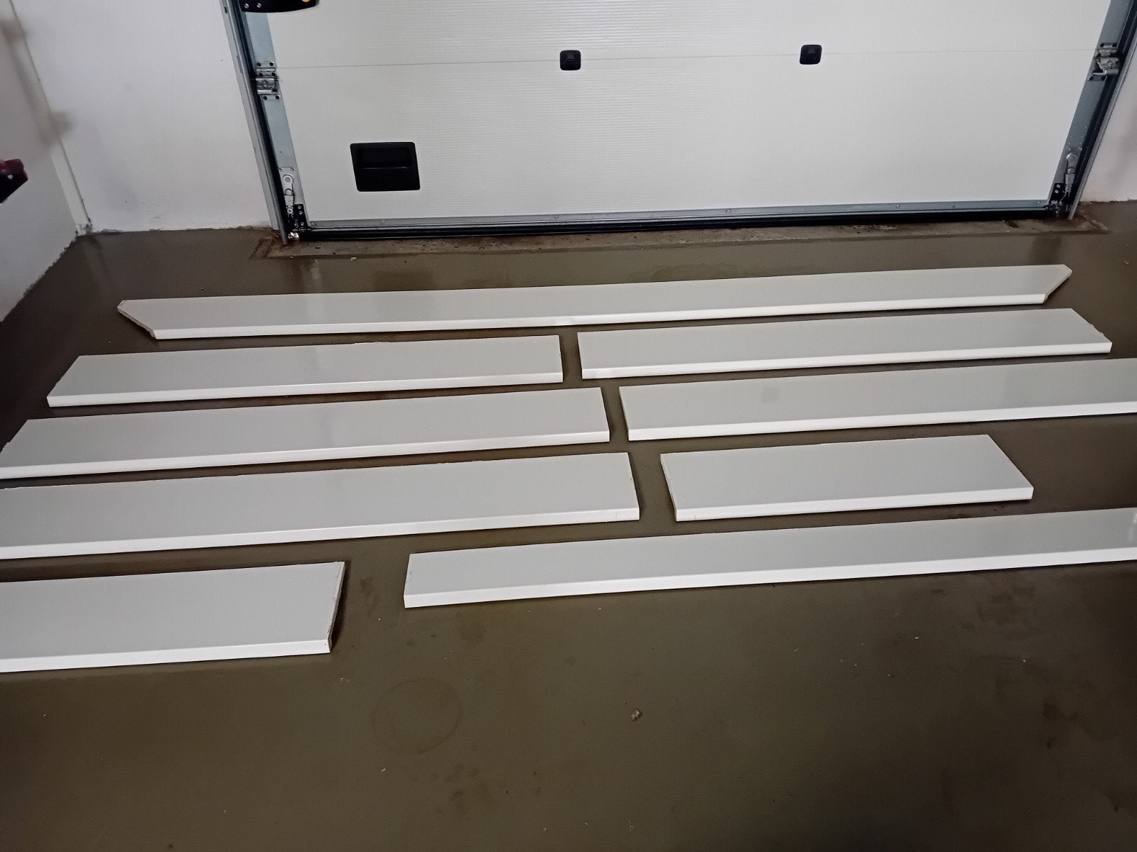 Vensterbanken verschillende maten, Doe-het-zelf en Verbouw, Hout en Planken, Ophalen, Gebruikt, 25 tot 50 mm, Plank