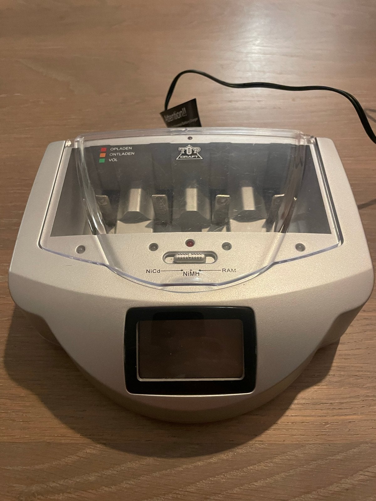 Top Craft Universele Batterijlader (NiCd, NiMH, RAM), Ophalen, Gebruikt