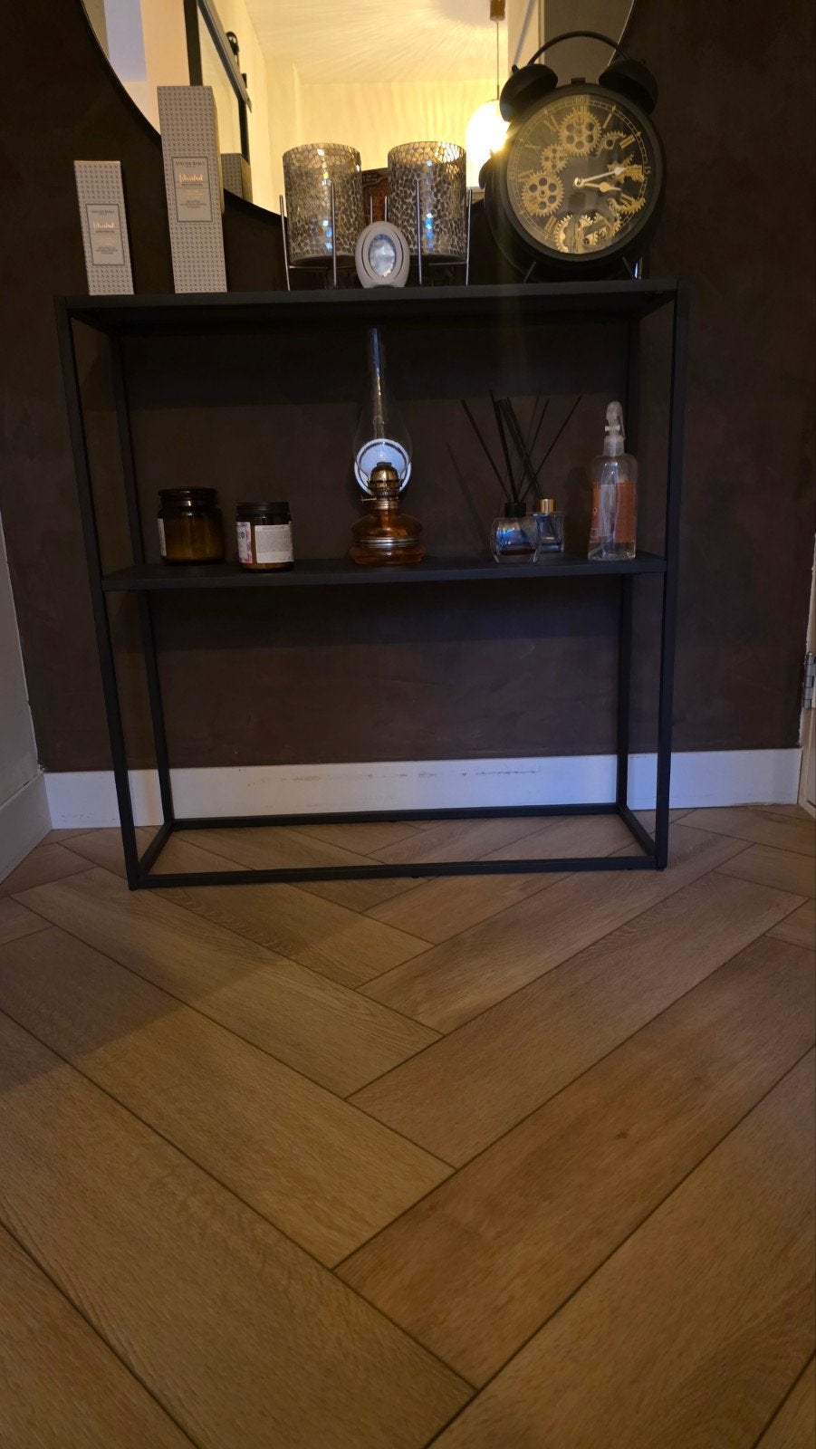 sidetable metaal, 50 tot 100 cm, Ophalen of Verzenden, Metaal, 25 tot 50 cm