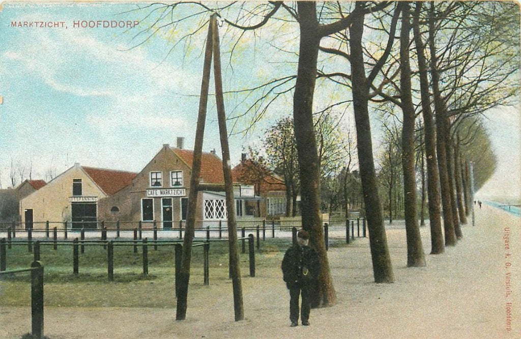 702-012-043 Hoofddorp Marktzicht, Verzenden, Voor 1920, Noord-Holland