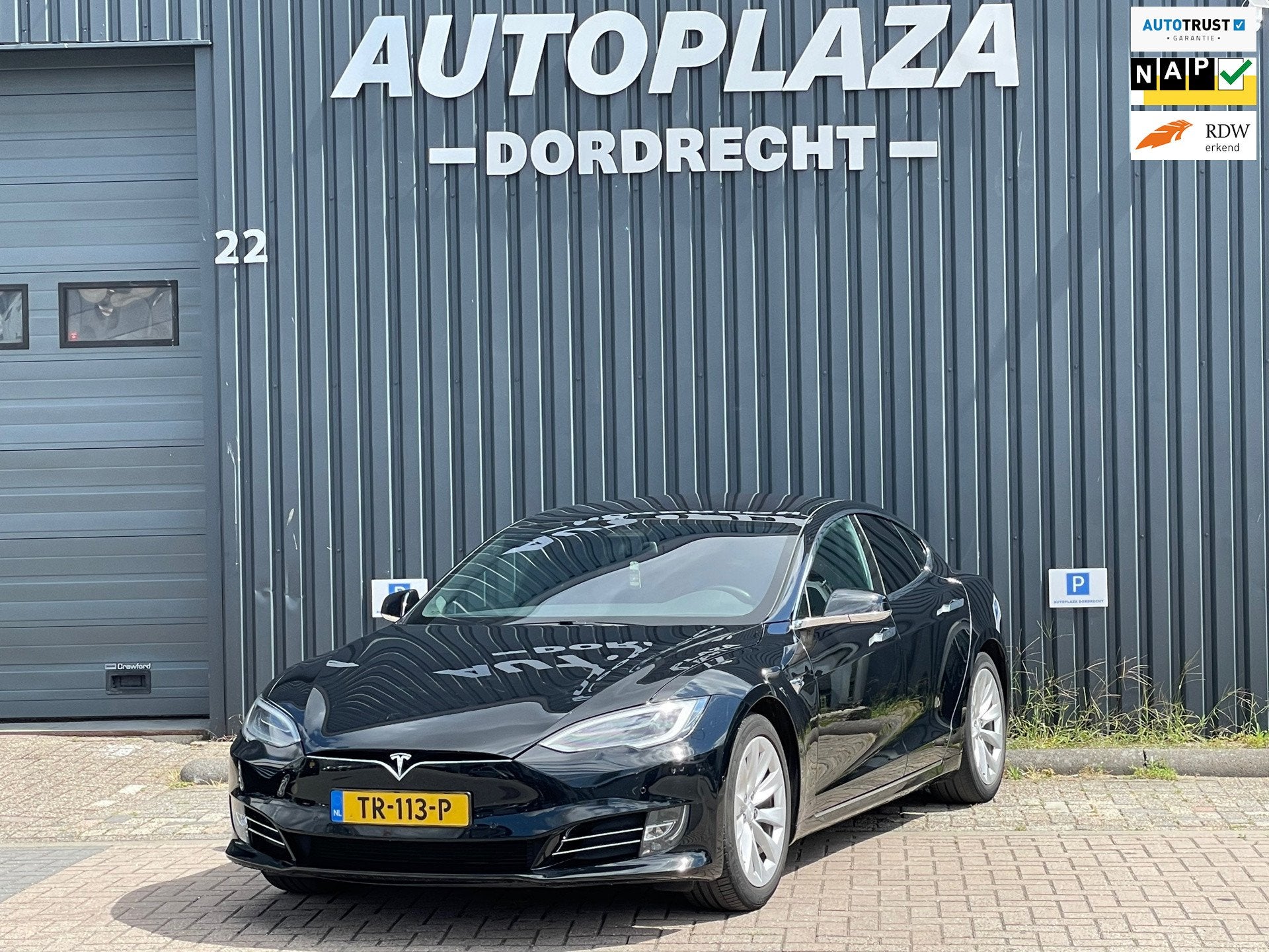 Tesla Model S 75D Base SOH 85%, Auto's, Tesla, Gebruikt, Zwart, Model S, Zwart