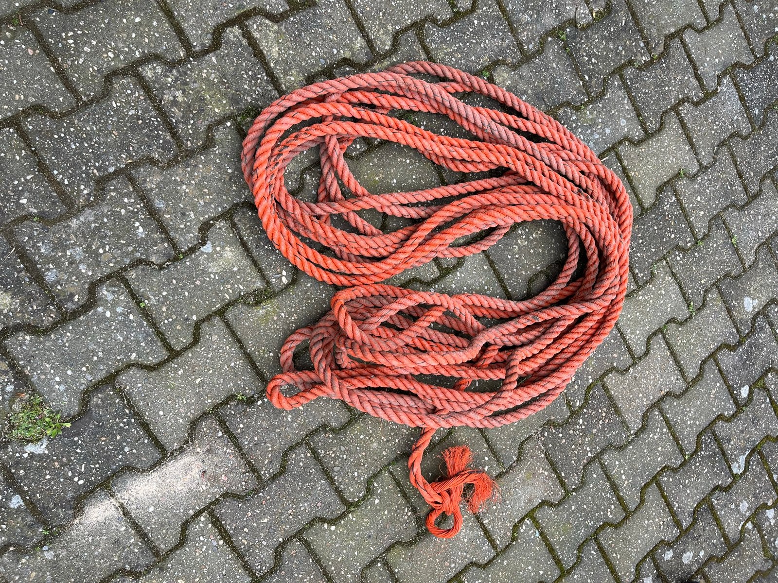 Oranje Polypropyleen Touw 26 mm - 25m of 40m, Watersport en Boten, Ophalen of Verzenden, Gebruikt, Lijn of Blok