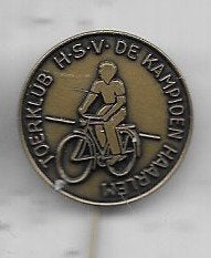 HAARLEM H.S.V. FIETSTOUR SPORT SPELD, Verzamelen, Speldjes, Pins en Buttons, Ophalen of Verzenden, Gebruikt, Sport, Speldje of Pin