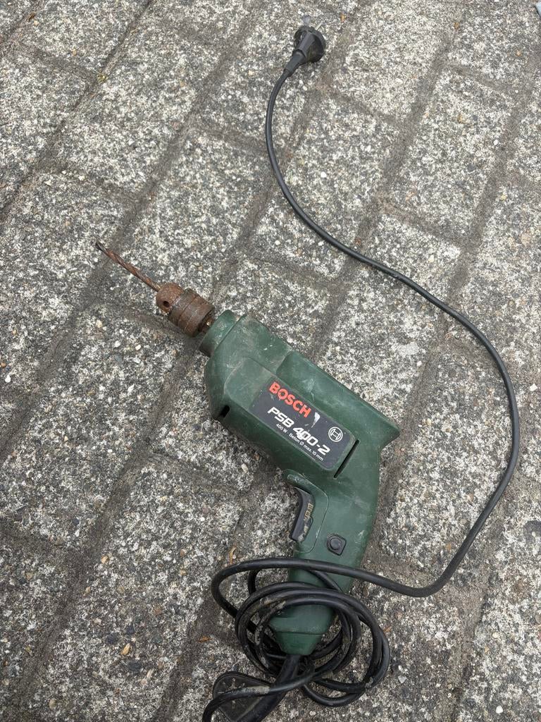 Bosch PSB 400-2 Klopboormachine - Gebruikt, Doe-het-zelf en Verbouw, Gereedschap | Boormachines, Gebruikt, Boormachine, Minder dan 400 watt