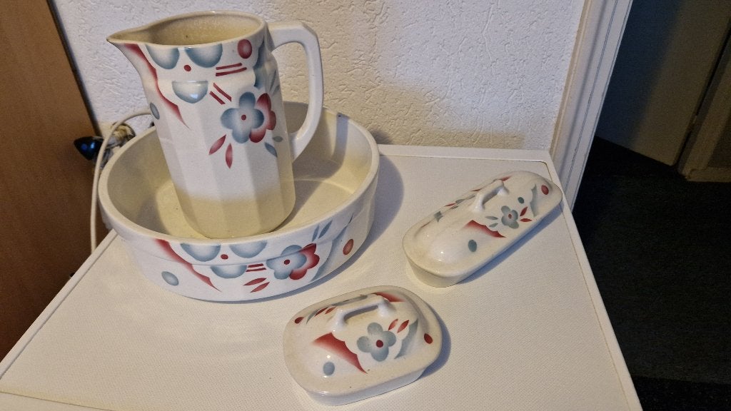 antieke lampetset gemerkt, Ophalen of Verzenden