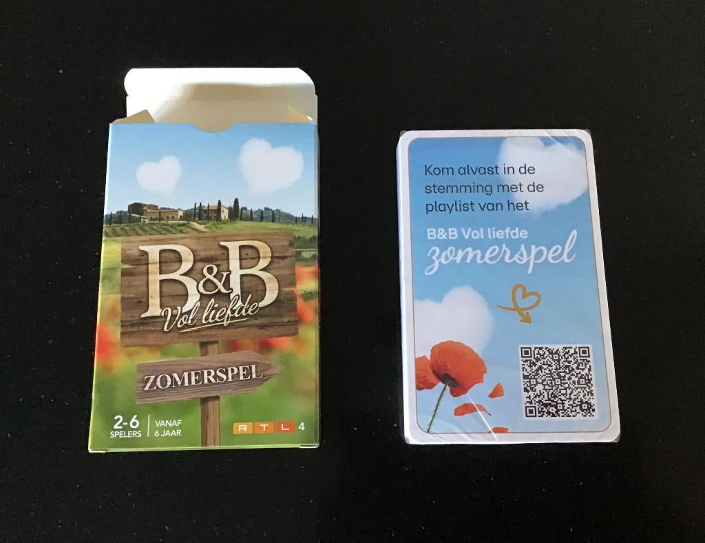 B&B Vol Liefde. Zomerspel. Kwartet. Vanaf zes jaar. Nieuw., Verzenden, Nieuw, Speelkaart(en)