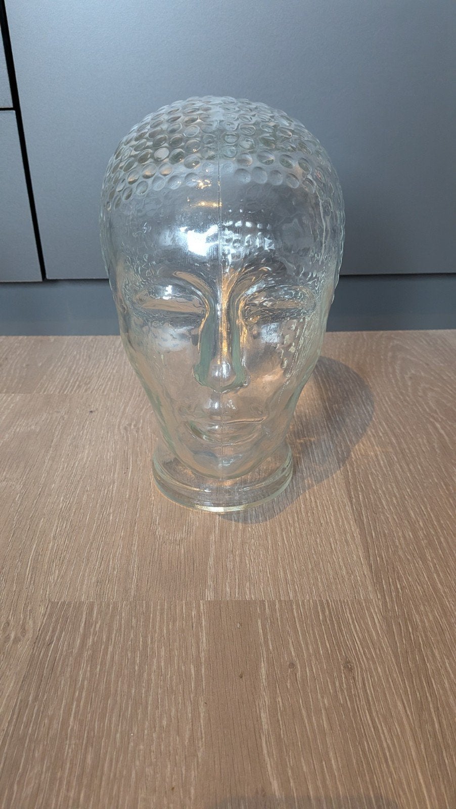 Vintage glazen hoofd - Mannequin hoofd, Antiek en Kunst, Ophalen of Verzenden