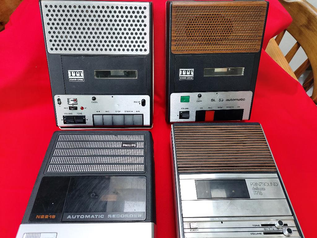cassetterecorders  4 stuks voor reparatie  ., Audio, Tv en Foto, Cassettedecks, Ophalen of Verzenden, Enkel, Overige merken, Tape counter