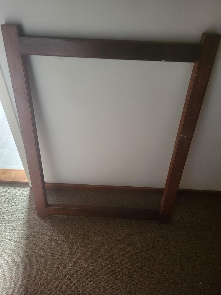 Houten kozijn hardhout 83x108 cm, Doe-het-zelf en Verbouw, Kozijnen en Schuifpuien, Ophalen