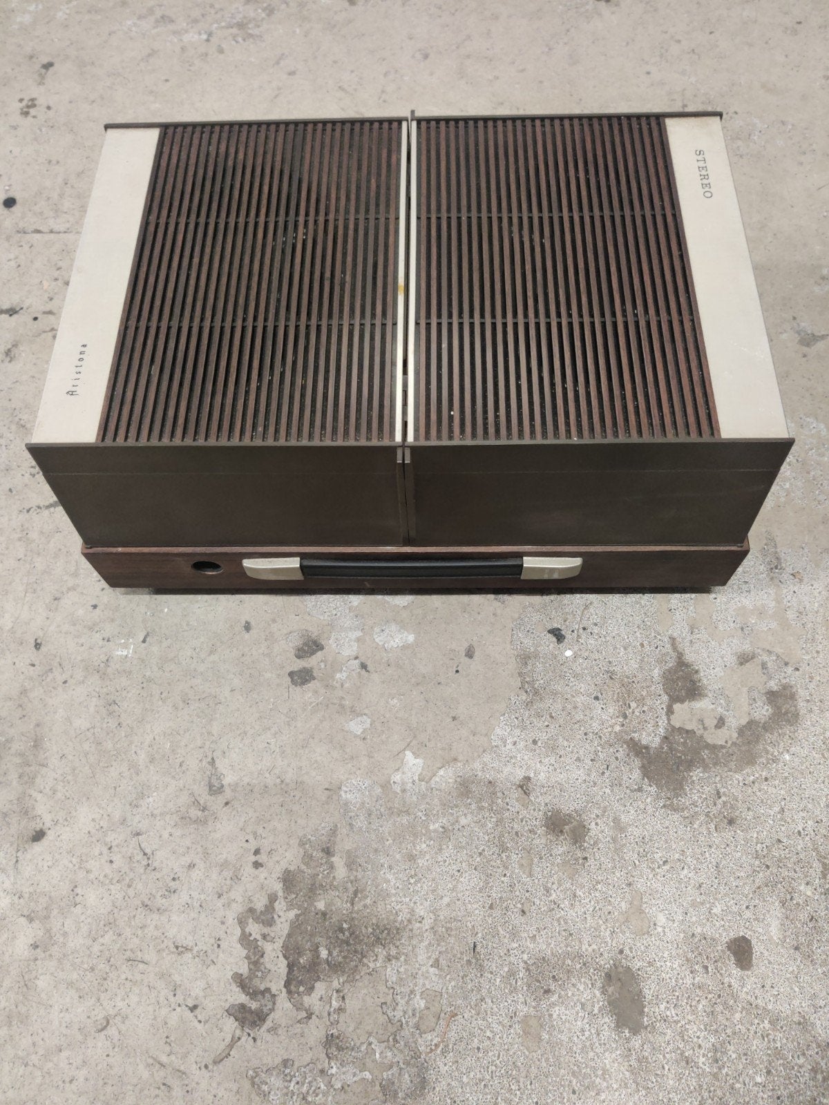 Aristona Draagbare Platenspeler met Twee Boxen, Overige merken, Gebruikt, Automatisch, Ophalen of Verzenden