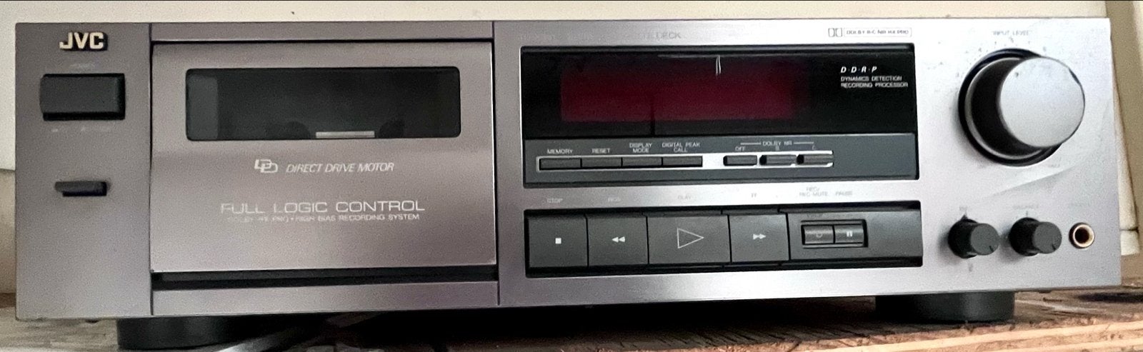 JVC TD-X351 Cassettedeck - Full Logic Control & Dolby B/C, Ophalen, Enkel, JVC, Tiptoetsen