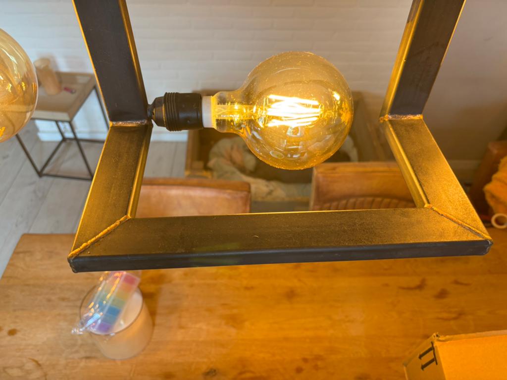 Goossens hanglamp, Ophalen of Verzenden, Zo goed als nieuw, Metaal, 75 cm of meer
