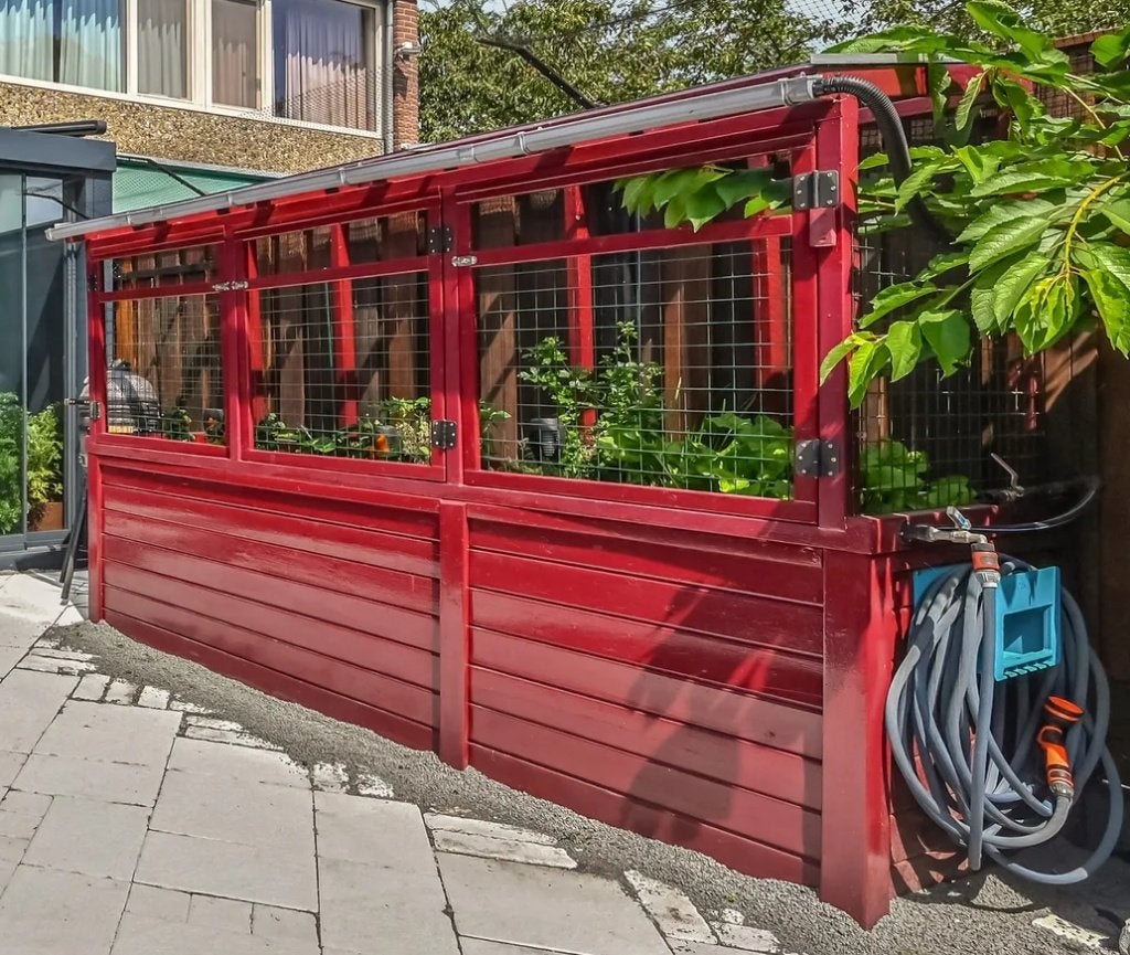 Moestuinbak / kruidenbak voor de tuin – 3 vakken, Tuin en Terras, Ophalen, 100 cm of meer, Vierkant, Zo goed als nieuw