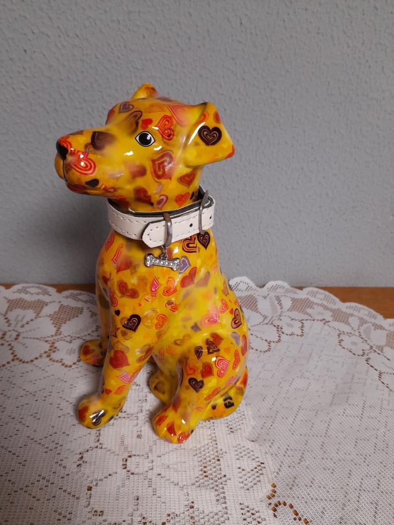 Hond pompidoe, Ophalen of Verzenden, Zo goed als nieuw, Steen, Aardewerk of Keramiek, Dier