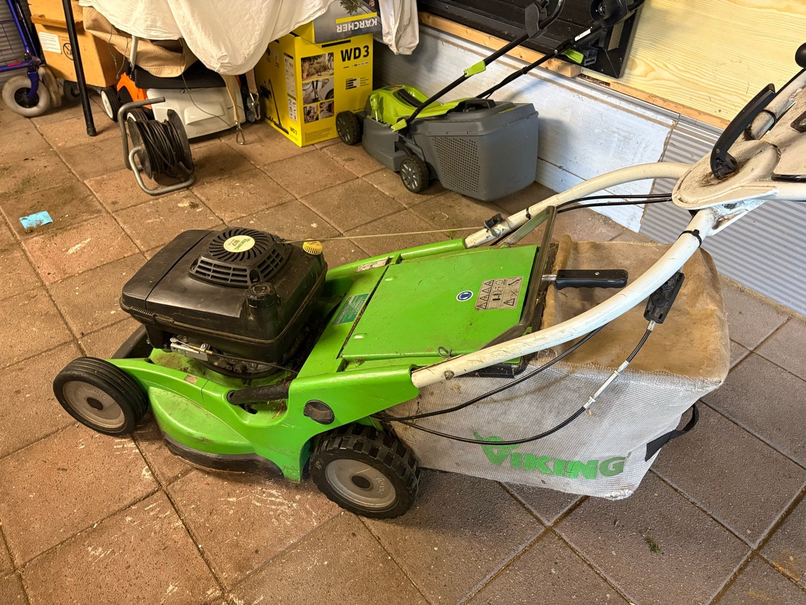 Viking grasmaaier - Krachtige benzine grasmaaier, Ophalen, Cirkelmaaier, Gebruikt, 40 t/m 49 cm