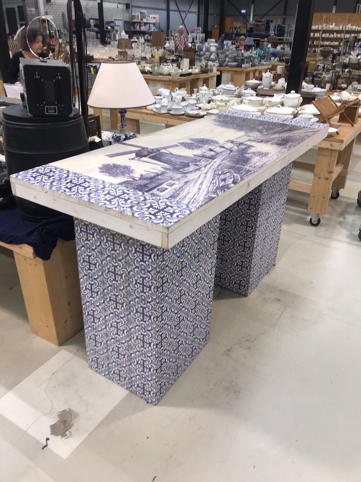 Delfts blauwe houten bar / balie, G, G, Ophalen of Verzenden, Zo goed als nieuw