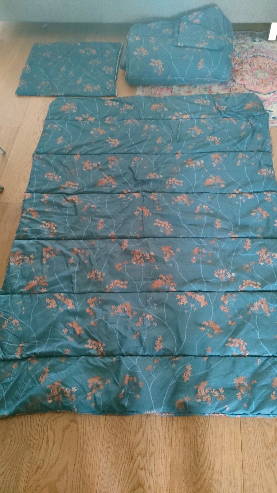 Zelesta dekbed met bloemenprint, Caravans en Kamperen, Ophalen of Verzenden, Zo goed als nieuw