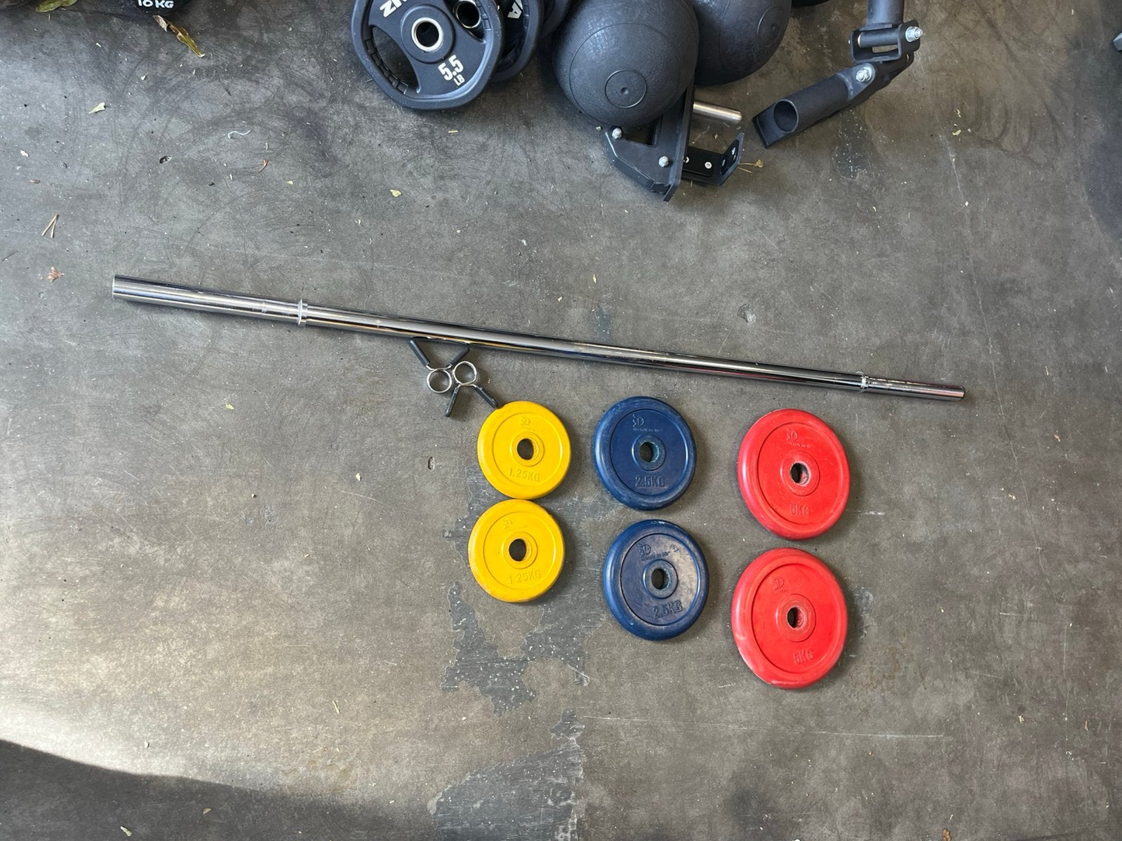 Halterset 20 kg halter stang met schijven gewichten, Gebruikt, Stang, Halterset, Halter set