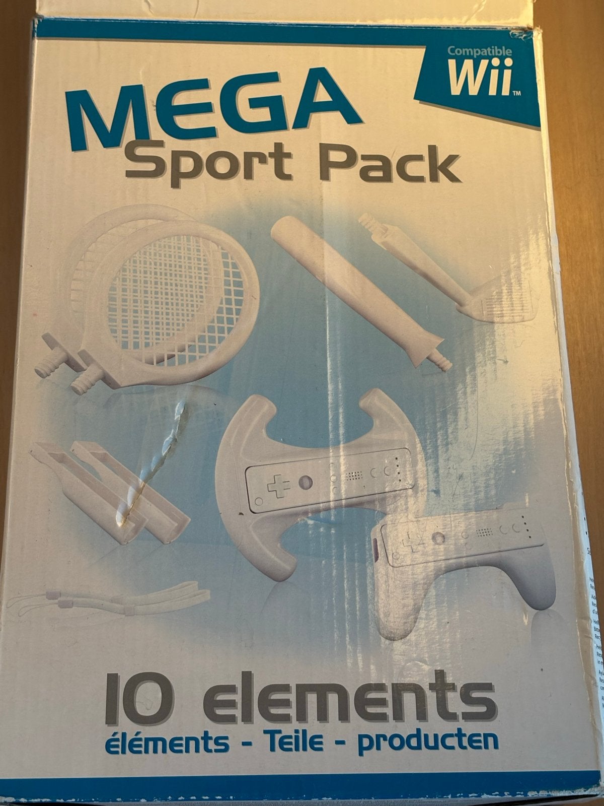 Wii Mega Sport Pack - 10 accessoires voor sportgames, Ophalen, Gebruikt, Zonder controller, Met stuurtje